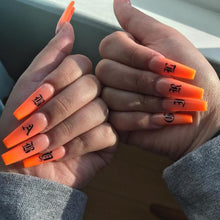 Load image into Gallery viewer, Letter 3D Decals Nail Art Stickers English Old Font Black Number Tattoo Nails Design Water Sliders Manicure Decoration 3D Nail Supplies Holographic Old English Character Nail Self-Adhesive Sticker English Font Design Manicure Decorations Accessories
