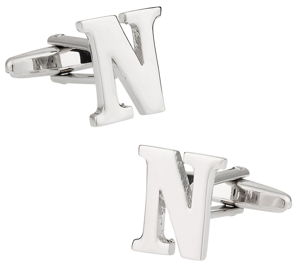 Letter N Cufflinks
