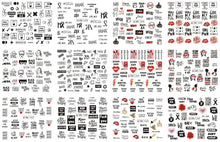 Load image into Gallery viewer, Letter Nail Water Decals With Inscriptions Sexy Girl  Black White Tattoo Slider English Alphabet Nail Decals Adhesive Letter 3D Nail Art Stickers for Women Girls Nail Decoration Manicure for Women Decorations Birthday Party Favor Gift
