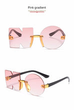 Load image into Gallery viewer, Letter NO Party Rimless Irregular Design Sunglasses For Men/Women Fashionable NO Sunglasses for Kids Oversize &amp; Irregular Design Frameless Polygon Glasses For Children

