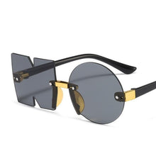 Load image into Gallery viewer, Letter NO Party Rimless Irregular Design Sunglasses For Men/Women Fashionable NO Sunglasses for Kids Oversize &amp; Irregular Design Frameless Polygon Glasses For Children
