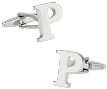 Load image into Gallery viewer, Letter P Cufflinks
