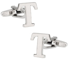 Load image into Gallery viewer, Letter T Cufflinks
