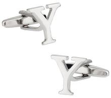 Load image into Gallery viewer, Letter Y Cufflinks
