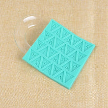 Load image into Gallery viewer, Letters Mold Triangle Alphabet Silicone Baking Mould Cupcake Decorating Tool Fondant Candy Chocolate Gumpaste Nonstick Letters Mold Triangle Alphabet Silicone Baking Mould Cupcake Decorating Tool
