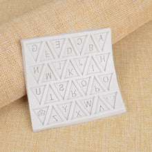 Load image into Gallery viewer, Letters Mold Triangle Alphabet Silicone Baking Mould Cupcake Decorating Tool Fondant Candy Chocolate Gumpaste Nonstick Letters Mold Triangle Alphabet Silicone Baking Mould Cupcake Decorating Tool
