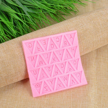 Load image into Gallery viewer, Letters Mold Triangle Alphabet Silicone Baking Mould Cupcake Decorating Tool Fondant Candy Chocolate Gumpaste Nonstick Letters Mold Triangle Alphabet Silicone Baking Mould Cupcake Decorating Tool
