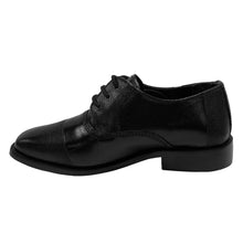 Load image into Gallery viewer, LIBERTYZENO Black Leather Oxford Style Dress Shoes For Kids
