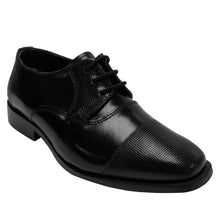 Load image into Gallery viewer, LIBERTYZENO Black Leather Oxford Style Dress Shoes For Kids
