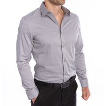 Load image into Gallery viewer, goTIELESS Ultimate Dress Shirt (Light Grey)
