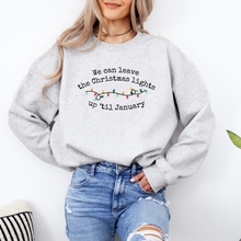 Load image into Gallery viewer, Christmas Lights Til January Tee or Sweatshirt
