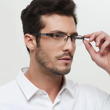 Load image into Gallery viewer, Lightweight Alloy Semi-Rimless Reading Glasses For  Men And Women With Quality Half Frame  Men Reading Glasses  For Men New Retro Eyewear
