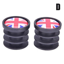 Load image into Gallery viewer, Lightweight Mini Bicycle National Flag Handlebar End Plugs For Mountain Road Bike Bicycle Grips Parts Protective Cover Handlebar Bar End Plugs Plastic Bike Handlebar End Caps For Road Bike Most Bicycle
