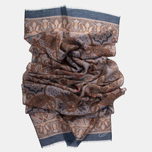 Load image into Gallery viewer, Uffizi - Wool Scarf - Tuscan Blue
