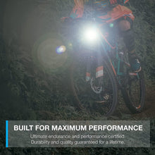Load image into Gallery viewer, Lightweight USB Rechargeable Bike Light Set Super Bright Front Headlight And Rear LED Bicycle Light 4 Light Mode Options USB Rechargeable Bike Light Set LED Bicycle Front Headlight And Rear Taillight Lithium Battery 650mAh
