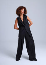 Load image into Gallery viewer, Broadway Liza Wide-Leg Virgin Wool Pants in Deep Black

