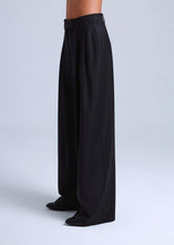 Load image into Gallery viewer, Broadway Liza Wide-Leg Virgin Wool Pants in Deep Black
