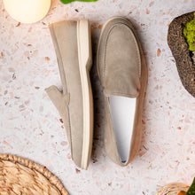 Load image into Gallery viewer, 16-621-BON LIVORNO Sueded Italian Goatskin Loafer Bone
