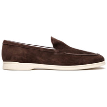 Load image into Gallery viewer, 16-621-MOC LIVORNO Sueded Italian Goatskin Loafer Mocha
