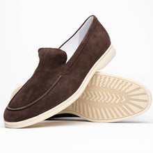 Load image into Gallery viewer, 16-621-MOC LIVORNO Sueded Italian Goatskin Loafer Mocha
