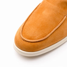 Load image into Gallery viewer, 16-621-CGN LIVORNO Sueded Italian Goatskin Loafer Cognac
