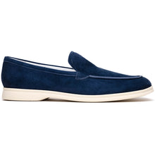 Load image into Gallery viewer, 16-621-NVY LIVORNO Sueded Italian Goatskin Loafer Navy

