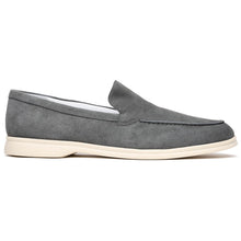 Load image into Gallery viewer, 16-621-GRY LIVORNO Sueded Italian Goatskin Loafer Grey
