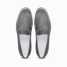 Load image into Gallery viewer, 16-621-GRY LIVORNO Sueded Italian Goatskin Loafer Grey
