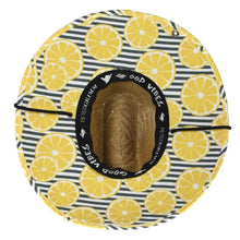 Load image into Gallery viewer, Peter Grimm Lemonade Lifeguard - Rye Straw Lifeguard Hat
