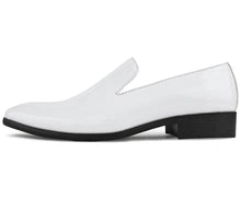 Load image into Gallery viewer, Amali Degas White Patent Leather Slip-on Men&#39;s Dress Shoe
