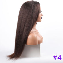 Load image into Gallery viewer, Long Kinky Straight Synthetic Wigs for Black Women Black Brown Blonde Ginger Red White Hair Afro Wigs Synthetic Hair  Wigs For Black Women Cosplay Wigs For Women
