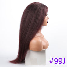 Load image into Gallery viewer, Long Kinky Straight Synthetic Wigs for Black Women Black Brown Blonde Ginger Red White Hair Afro Wigs Synthetic Hair  Wigs For Black Women Cosplay Wigs For Women

