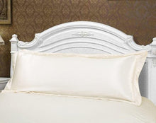 Load image into Gallery viewer, Long Pillowcase Brown Solid Pillow Case Cover Silk Satin Fabric Pillow Cover Soft Grey Satin Body Pillow Pillowcase Silky Long Pillow Case Home Textile For Bedroom
