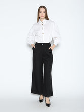 Load image into Gallery viewer, Long Puff Sleeve Button Detail Cotton Shirt
