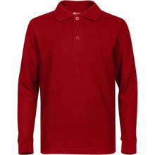 Load image into Gallery viewer, Boys/ Unisex Long Sleeve Pique Polo Shirt
