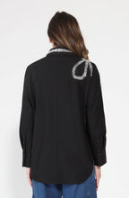 Load image into Gallery viewer, Long Sleeve Shirt Button Down Sequin Embellished
