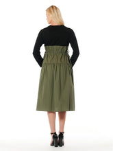 Load image into Gallery viewer, Long Sleeve Two Material Smocked Gathered Dress
