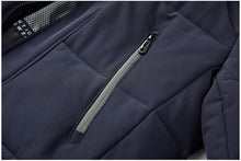 Load image into Gallery viewer, Long Winter Warm Thick Hooded Jacket Coat Windproof Thicken Hooded Coat Comfortable Jacket Men Autumn Outdoor Fashion Classic Windproof Multiple Pockets Men Light Jacket Coat
