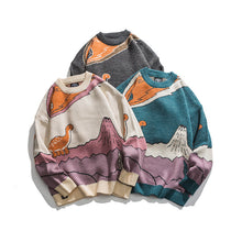 Load image into Gallery viewer, Loose Fit Patterned Jacquard Round Neck Sweater - # BOAA13510050 &amp; GIAA23510039

