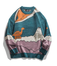 Load image into Gallery viewer, Loose Fit Patterned Jacquard Round Neck Sweater - # BOAA13510050 &amp; GIAA23510039
