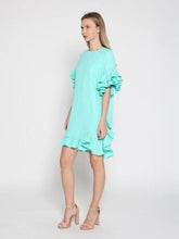Load image into Gallery viewer, Loose Fitted Ruffle Sleeve Dress
