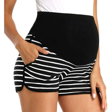 Load image into Gallery viewer, Fashionable Casual Maternity Sports Shorts with Belly Holder - # WOM21610007 - PRG
