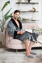 Load image into Gallery viewer, Cozy Mens Plush Robes – Built for Comfort, Designed to Last
