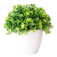 Load image into Gallery viewer, Love Art Set of 6 Small Artificial Decor Bonsai Potted Plastic Fake Flowers for Home Garden Office Desk Wall Book Shelf Decor Room Hotel  Decor
