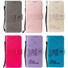 Load image into Gallery viewer, Love Couple Leather Case For iPhone 12 11 Pro  mini Phone Flip Wallet Soft Cover Shockproof Floral Cute Modern Leather Wallet Phone Case For iPhone
