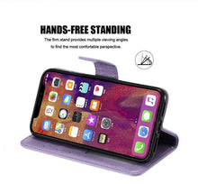 Load image into Gallery viewer, Love Couple Leather Case For iPhone 12 11 Pro  mini Phone Flip Wallet Soft Cover Shockproof Floral Cute Modern Leather Wallet Phone Case For iPhone
