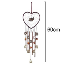 Load image into Gallery viewer, Love Shape Wind Chimes Metal Tube Bell Wind-chimes Decor Hanging Ornaments Dream-catcher Home Garden Decor Hanging Ornaments Craft Gifts For Mom Birthday Celebration

