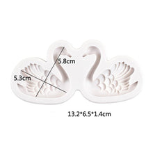 Load image into Gallery viewer, Lovely Couple Swan Shape Silicone Mold  Fondant Chocolate Resin Aroma Stone Soap Mold For Pastry Cup Cake Decorating Kitchen Tool Swan Silicone Fondant Molds Swan Couple Chocolate Mold
