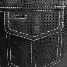 Load image into Gallery viewer, Lowside Men's Perforated Motorcycle Leather Vest
