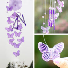 Load image into Gallery viewer, Lucky Butterfly Hanging Wind Chime Bell Garden Decoration Ornament Gift Home Decoration Fashion  High-end Gift Butterfly Gift Grandmother Gift Mother Gift Birthday Gift Festival Gift Witness Friendship Outdoor Wind Chime Garden Decor
